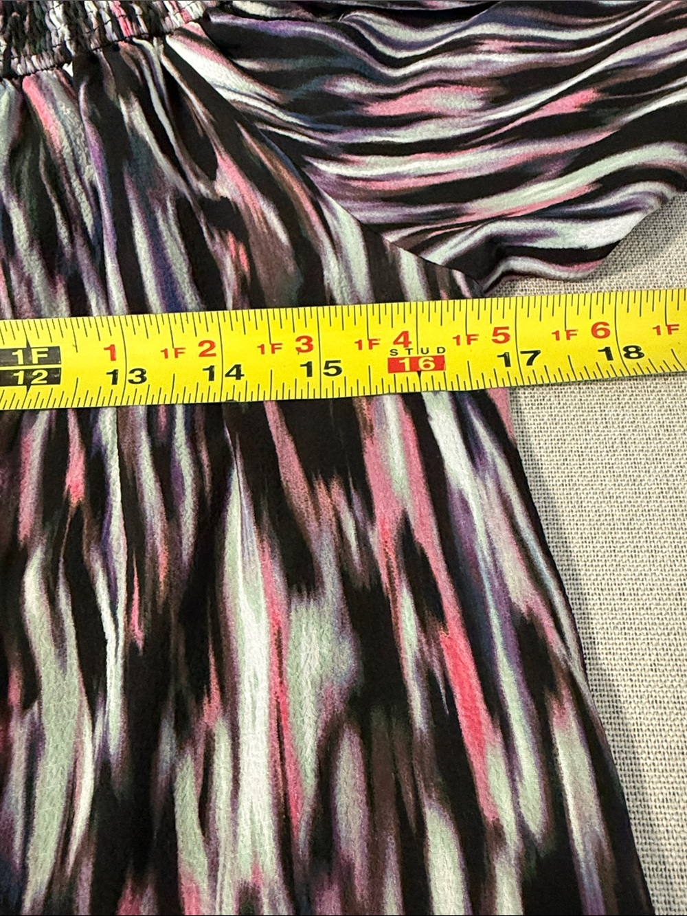 Jennifer Lopez Black Multicolor Off-Shoulder Blouse with Lace Trim SZ Medium - Picture 8 of 16